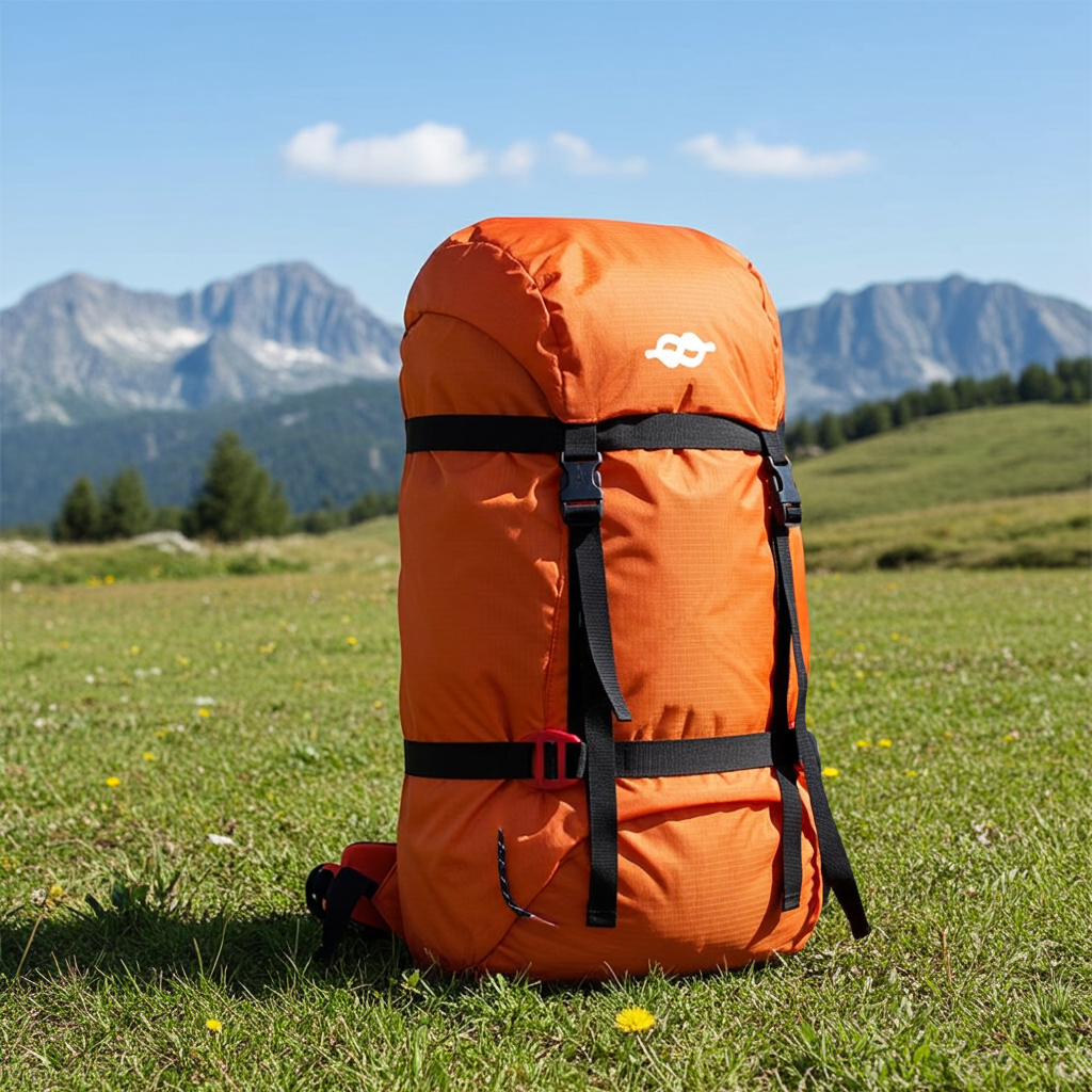 Lightweight climbing backpack, 22 liters.