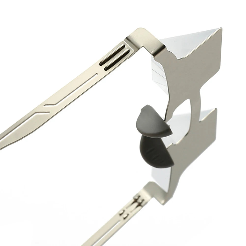 Climbing glasses. Metal frame